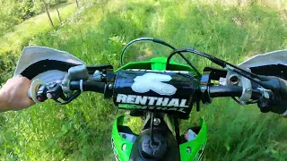 KX250 back yard ride