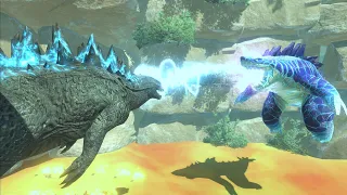 Supercharged Sharkjira VS Godzilla! - Animal Revolt Battle Simulator