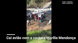 Avião com cantora Marília Mendonça cai no interior de Minas Gerais