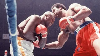 George Foreman vs Joe Frazier l & ll ( Foreman DESTROYS Frazier )