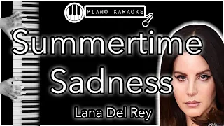 Summertime Sadness - Lana Del Rey - Piano Karaoke Instrumental