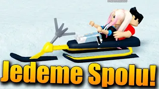 KONEČNĚ JEDEME SPOLU NA SANÍCH!😂 Roblox Sled Simulator w/@Makousek