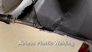 Airless Plastic Welding - Repairing a Tear to an Edge of a Bumper Cover