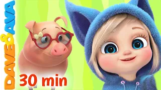 🤩 This Little Piggy, Down in the Jungle and More Nursery Rhymes & Baby Songs | Dave and Ava 🤩