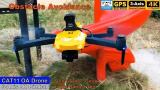 CAT11-OA 3-Axis Gimbal 8K Obstacle Avoidance Brushless Drone – Test Flight Video !