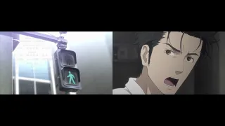 Steins;Gate 0 Ep 8 and Steins;Gate ep 22 side by side comparison