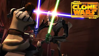 Grievous vs Kenobi on the Malevolence [4K HDR] - Star Wars: The Clone Wars