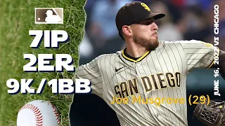 Joe Musgrove 8th win | June 16, 2022 | MLB highlights