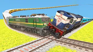 BIG TRAIN ACCIDENT BETWEEN HUMSAFAR & TEJAS EXP. | Railroad Crossing 2023 | Train Simulator