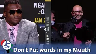 UFC Heavyweight Championship Francis Ngannou Shuts Down French Journalists