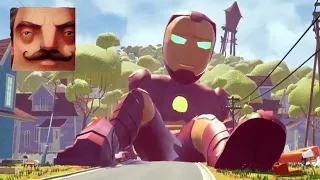 Hello Neighbor - My New Neighbor Big Iron Man Junior Act 3 Gameplay Walkthrough