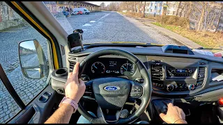 Ford Transit [2.0 105HP] |0-100| POV Test Drive #1624 Joe Black