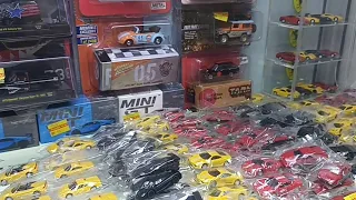 Diecast peg hunting at the collector's shop.  I bought a Matchbox and Hot Wheels