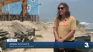 Cleanup efforts underway after two Rodanthe homes collapse into ocean