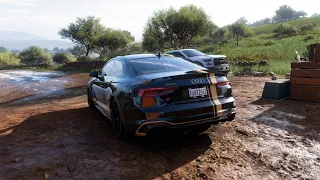 Audi RS5 Coupe 800hp - Forza Horizon 5 | Steering Wheel Gameplay