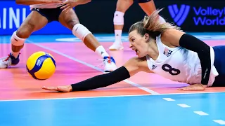 Crazy Volleyball Digs & Saves | Women's Volleyball