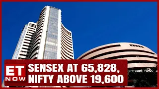 Markets End Day In Positive; Sensex At 65,828, Nifty Above 19,600 | Closing Trade | ET Now