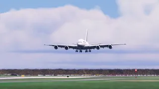 Aterrizaje de un A380 Air France en Washington,DC