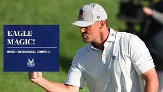 Bryson DeChambeau's AMAZING Eagle Hole-Out! | 2024 PGA Championship