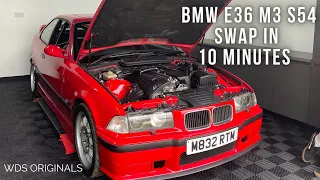 BMW E36 M3 S54 SWAP IN 10 MINUTES + UNSEEN BUILD FOOTAGE - WDS ORIGINALS - UK