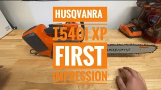 Husqvarna t540i xp First Impression