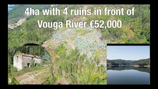 Muro, Viseu district Portugal. Scenic Riverfront and Mountain vistas with 4 ruins €52,000