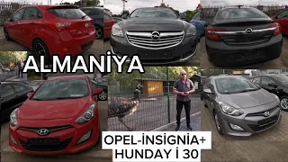 HUNDAY və OPEL-İnsignia avtomobillərin qiymətləri. Çox sağlam.( Almaniya )