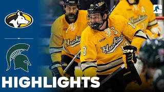 Michigan Tech vs Michigan State | NCAA College Hockey | Highlights - December 29, 2023