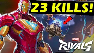 Iron Man is VERY STRONG in Marvel Rivals! (23 Kills Gameplay)