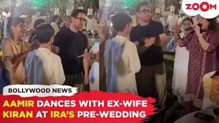 Aamir Khan & Ex-wife Kiran Rao GROOVE to PK song at Ira Khan’s pre-wedding festivities