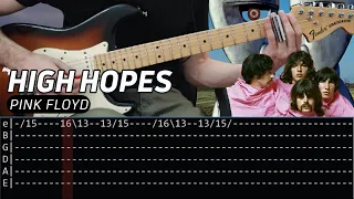 Pink Floyd - High Hopes solo (Guitar lesson with TAB)