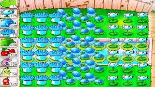 Plants vs Zombies - Survival: Day - But With Blue Plants Only