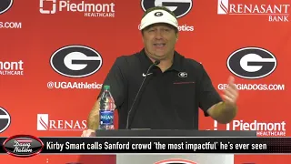 Kirby Smart calls UGA crowd against Notre Dame 'the most impactful I've ever seen'