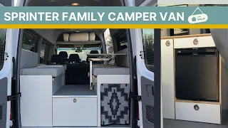 Mercedes Sprinter Family Camper Van Tour- Built for 4!