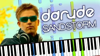 Darude - Sandstorm Meme Song Piano Cover (Sheet Music + midi) Synthesia tutorial