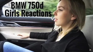 2017 BMW 750d G11 xDrive 400hp Diesel POWER! Acceleration & Girls Reactions CAR PORN :) TEST PL