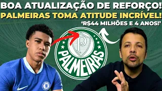 REFORÇO BEM PERTO DO PALMEIRAS! ATACANTE TAMBÉM NA MIRA! OLHA ESSA ATITUDE DO PALMEIRAS! E MUITO +