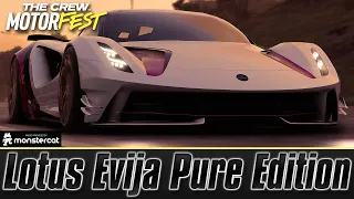 The Crew Motorfest - Lotus Evija Pure Edition | FULLY UPGRADED | PRO SETTINGS | MOST POWERFUL HYPER