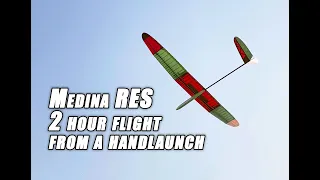 MEDINA RES Glider - 2 hour flight from a hand launch