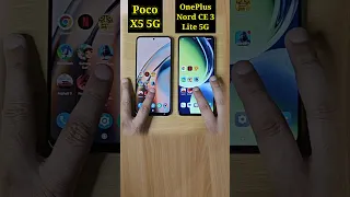 Oneplus Nord CE 3 Lite 5G Vs Poco X5 5G Speed Test Comparison |