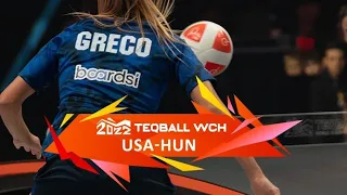 Teqball World Championships 2022 - Women’s Singles Final | Carolyn Greco vs. Anna Izsák