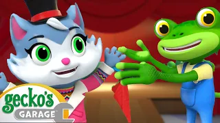 Magic Trick Mayhem | Geckos Garage Halloween Cartoons | Moonbug Halloween for Kids