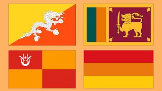 Flags with Orange - Flag Animation