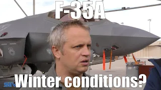 F-35A In Winter, Snow, Freezing Conditions And The Drag Chute - Interview 7/12