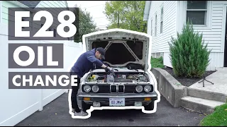 How to Change the Oil and Filter in an E28 BMW M30 533i 535i 535is