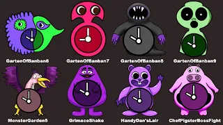 Garten of Banban 6-7-8-9 Mobile,Handy Dan's Lair,Grimace Shake,Chef Pigster Boss,Garten of Banban 7