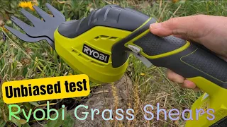 Unpaid Unbiased review Ryobi 18V ONE+ Cordless Grass Shears attachment | Gardening Tools
