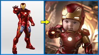 AVENGERS AS CUTE BABY VENGERS 🔥 All Characters (marvel & DC) 2024