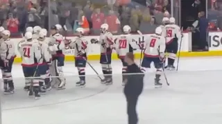 Ovi blows a kiss to his wife after win in Philly