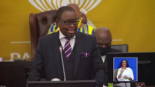 Minister of Finance Mr Enoch Godongwana tables the 2022 Budget
